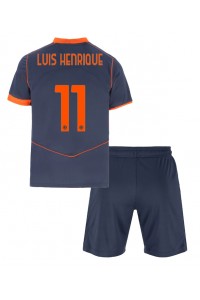 Fotbalové Dres Inter Milan Luis Henrique #11 Dětské Třetí Oblečení 2025-26 Krátký Rukáv (+ trenýrky)